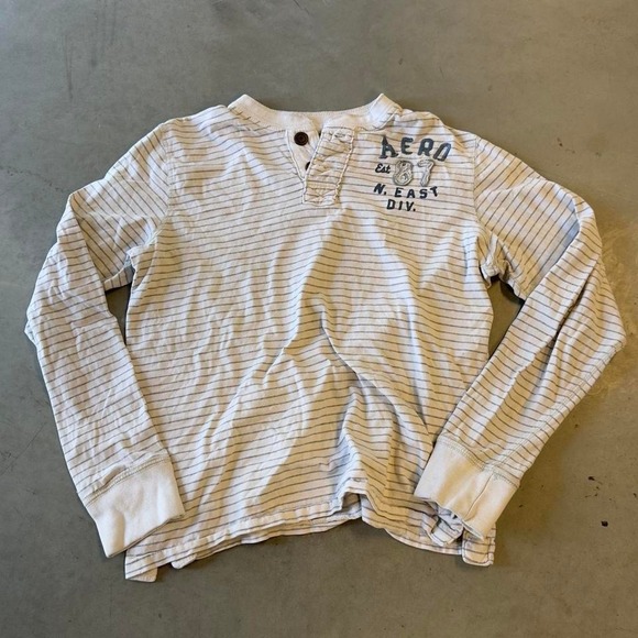 Aeropostale Other - Vintage Aeropostale pinstripe long sleeve Henley shirt